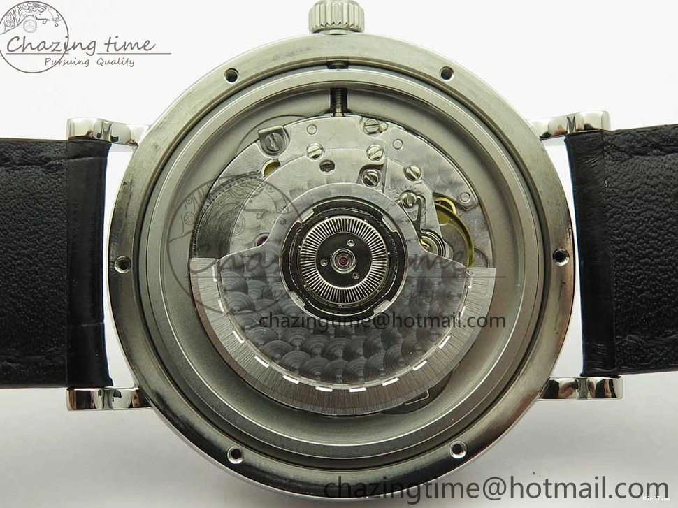 MIROTIME 0322 Affordable Portofino Automatic SS FKF 1:1 Best Edition Black Dial on Black Leather Strap A 7136